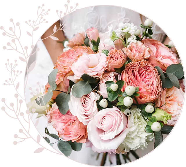 bouquet de mariés à Montigny-la-Resle