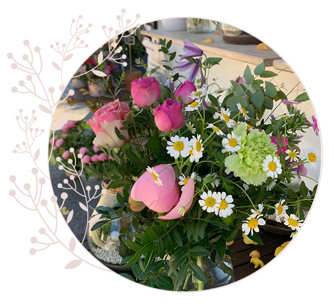 bouquet de fleurs à Montigny-la-Resle
